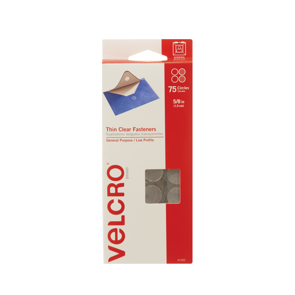 VELCRO Brand Thin Fasteners Dots 3/8 inch 56 pack Clear – CraftOnline