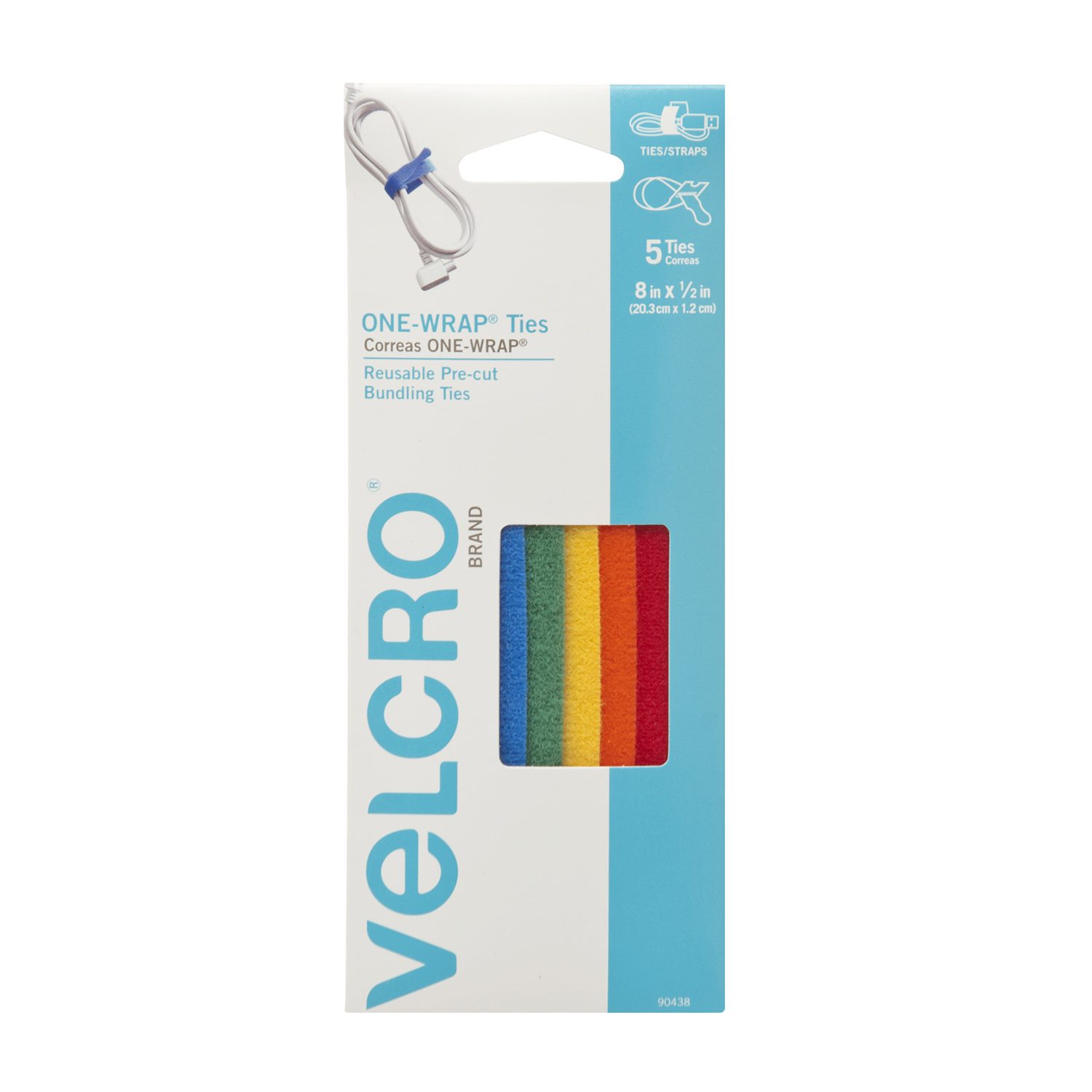 Velcro One-Wrap Strap - 1/2 x 75 ft. Roll