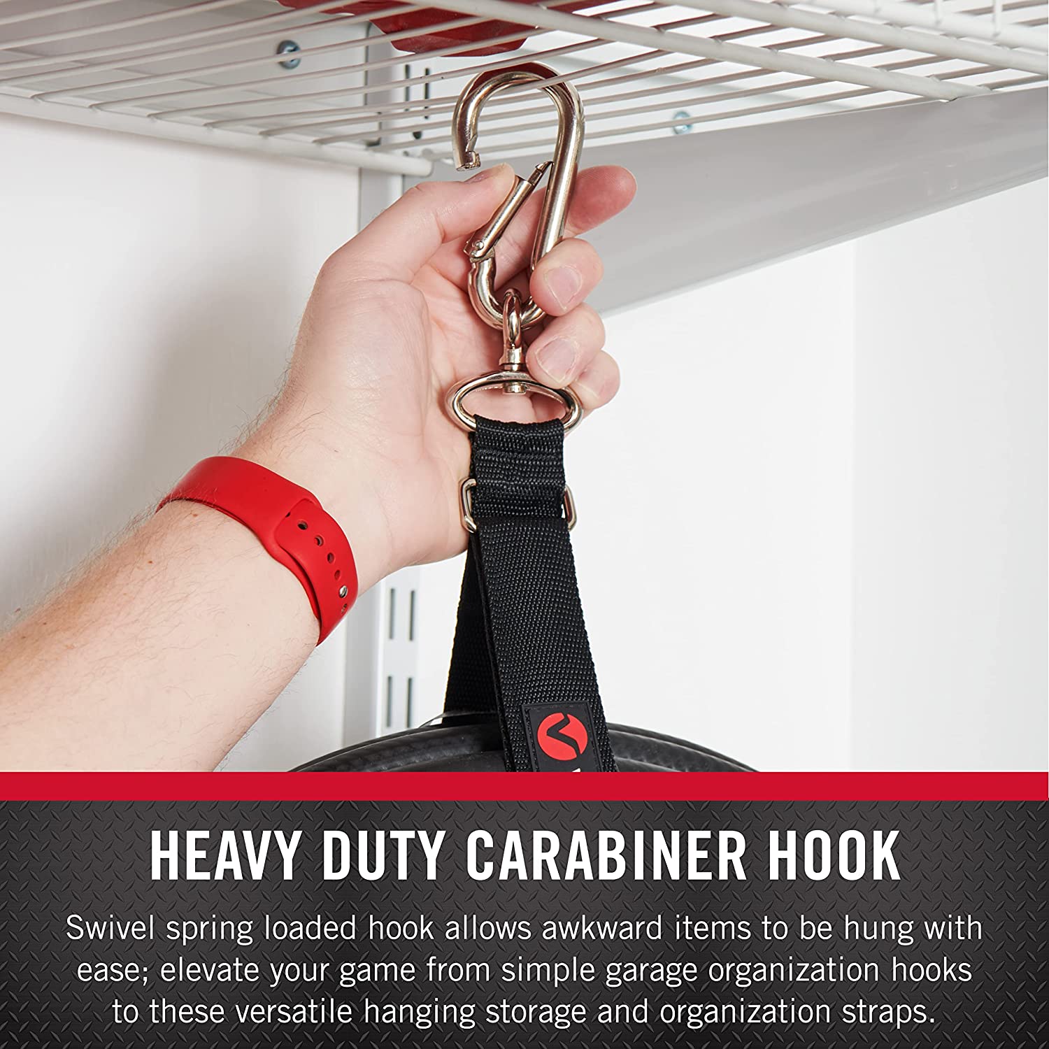 VELCRO® Brand EASY HANG™ Cinch Straps for Garage Organization and Storage